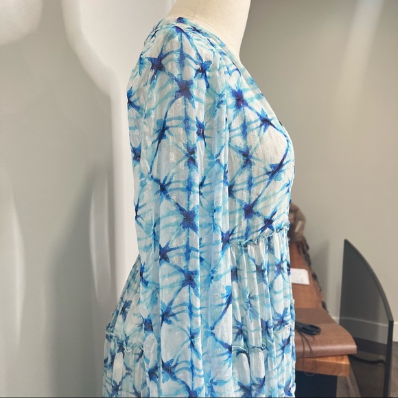 NWT Rococo Sand Volna Maxi Dress in Blue Multi Watercolor Floral Print xsmall - Picture 10 of 13